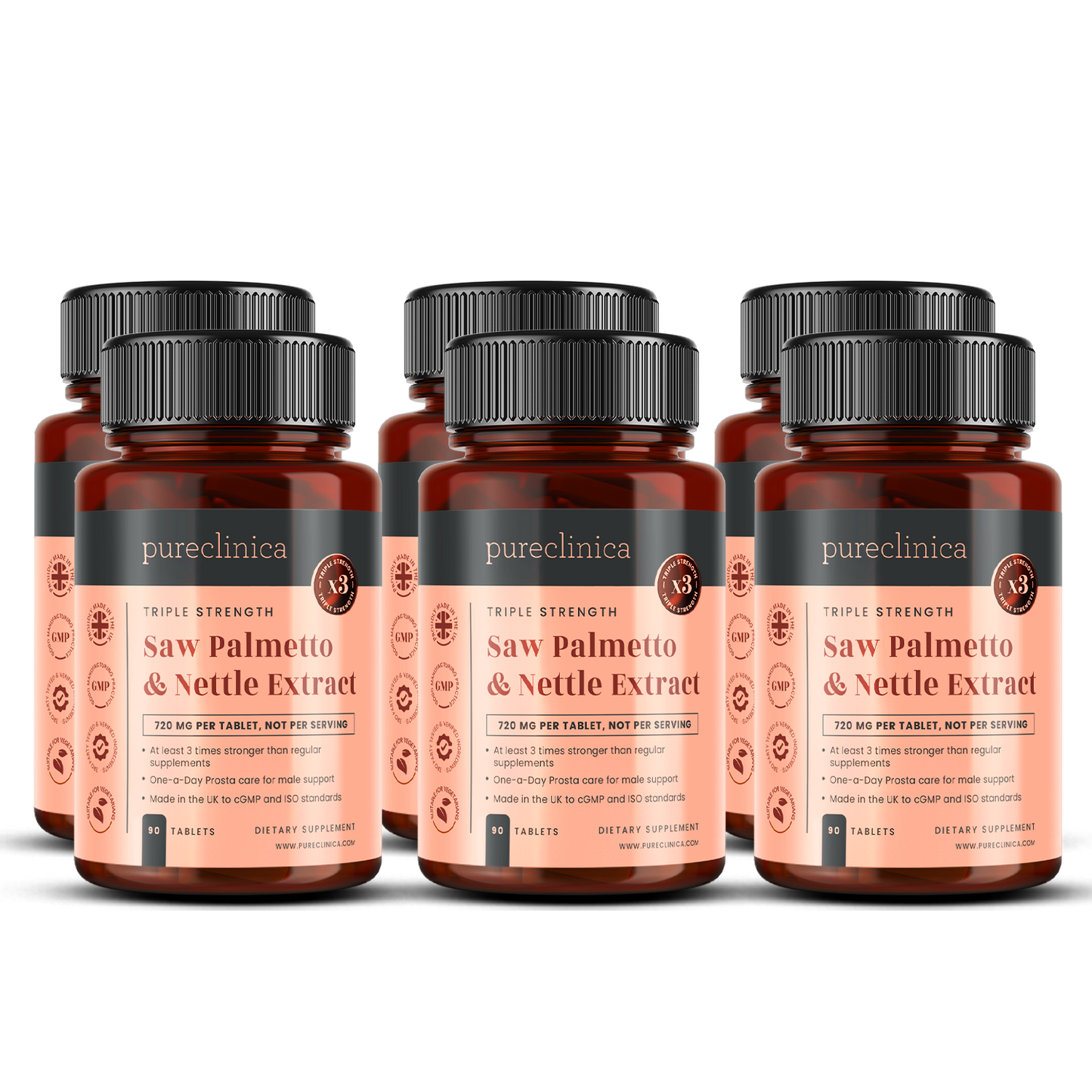 Saw Palmetto 3200mg + Nettle Extract x 90 tablets