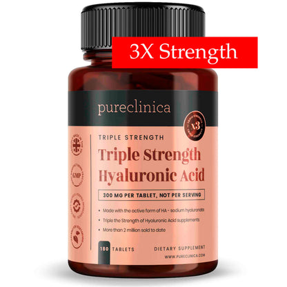 Triple Strength Hyaluronic Acid - 300mg x 180 tablets
