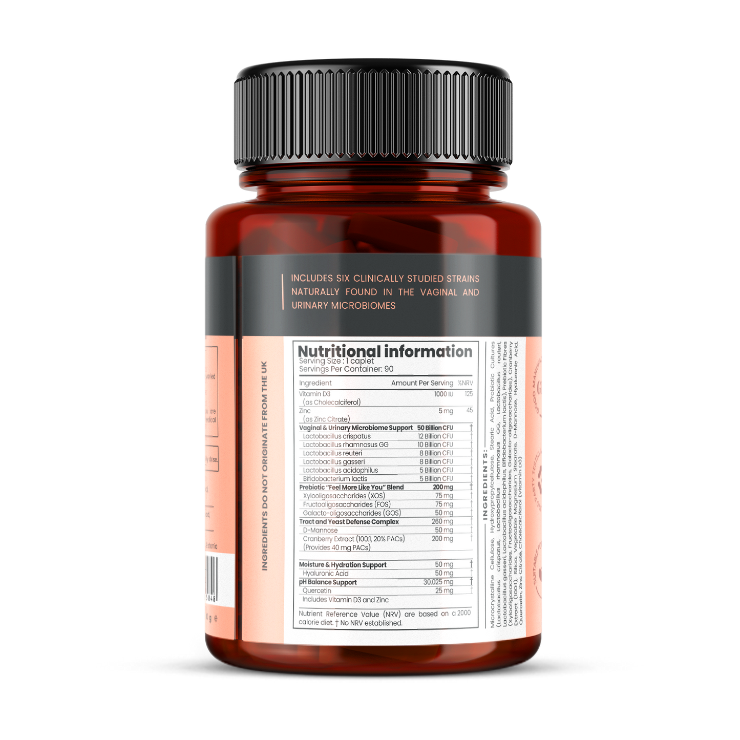 Veev Intimate Flora Pre + Probiotic 50 Billion CFUs x 90 Caplets