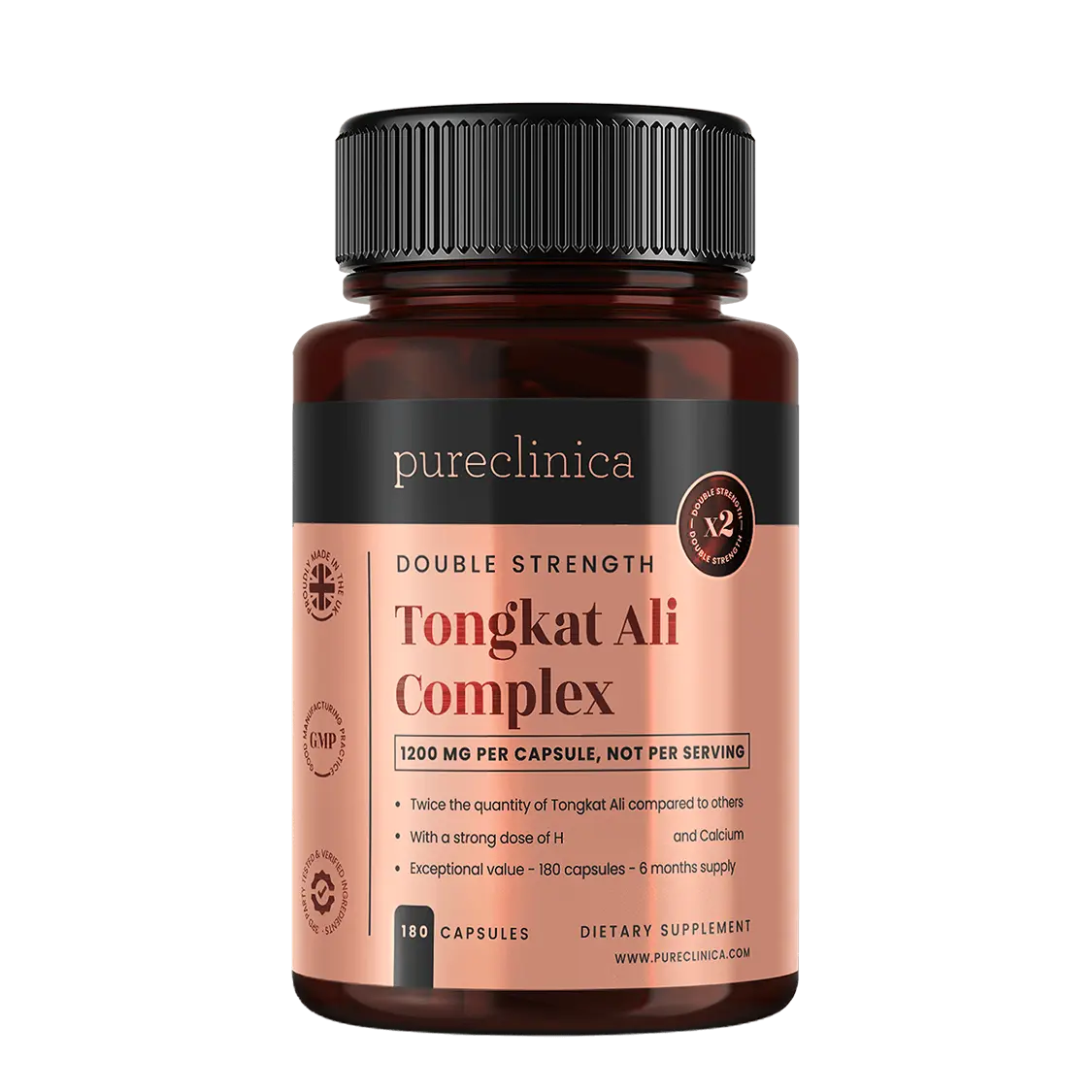 Double Strength Tongkat Ali Complex - 1200mg x 180 capsules